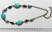 Colier handmade cu turcoaze
