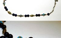 Colier cu margele portelanate si cloisonne