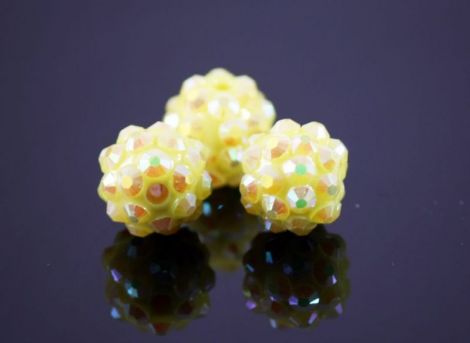 Margele Samballa cu rhinestone - 12mm