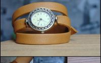 LaLupa Ceas Antic Vintage Piele Naturala Maro 2