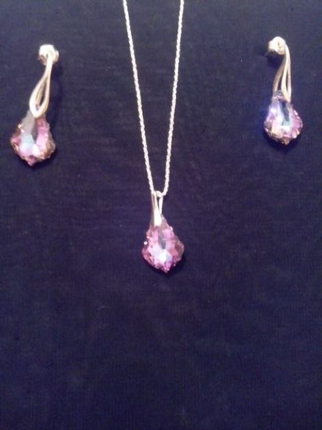 set argint cu swarovski