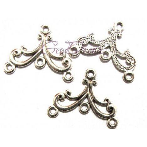 CH14 - Chandelier argintiu antic 27x21mm