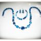 Set- agate albastre fatetate crabfire