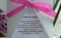 Invitatie nunta eleganta roz