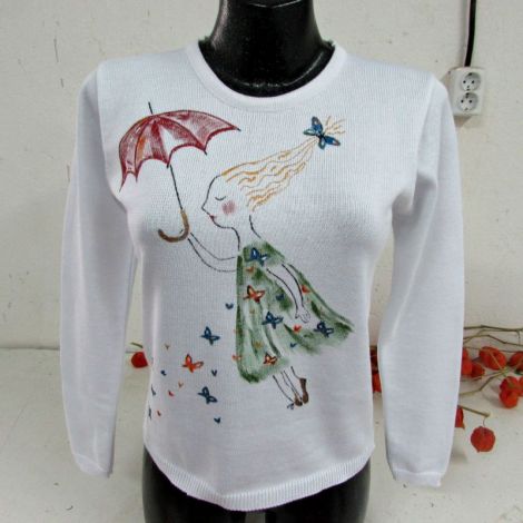 Bluza Fata cu fluturi