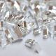 Capat de snur argintiu 11x5mm