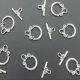 Inchizatoare toggle argint tibetan 20x14mm