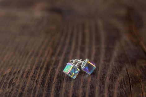 Cercei din argint cub swarovski