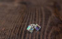 Cercei din argint cub swarovski