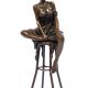 LOLITA - STATUETA DIN BRONZ PE SOCLU DIN MARMURA