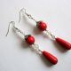 cercei howlite si cristal 
