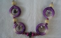 Colier pe organza cu ametist