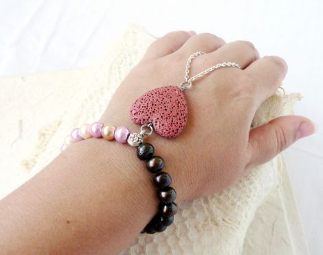 Bratara "Raspberry chocolate love"