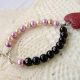 Bratara "Raspberry chocolate love"