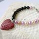 Bratara "Raspberry chocolate love"