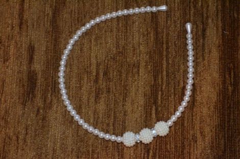Cordeluta cu perle ivory