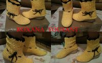 botine crosetate 