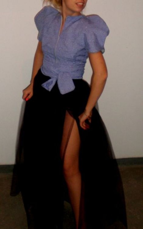 Cool Black Lon Skirt
