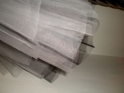 Grey  Black Balerina Midi Skirt