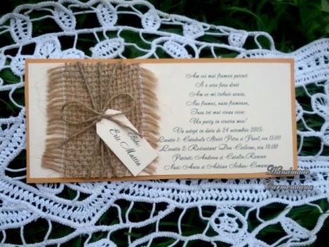 Invitatie rustica