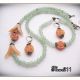 Set- agat aventurin verde si maroniu