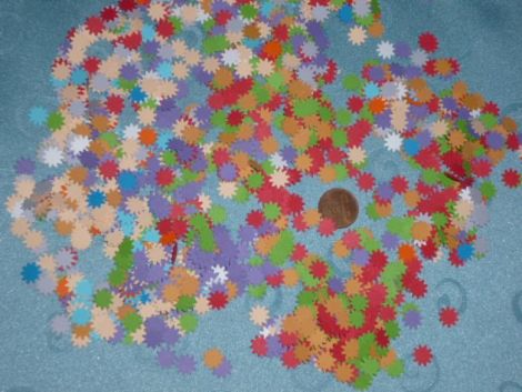 confetti stelute carton colorat