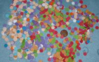 confetti stelute carton colorat