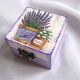 Cutie din lemn - lavanda - 
