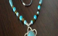 Colier handmade turcoaz