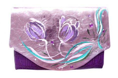 PLIC DE PIELE NATURALA LILAC
