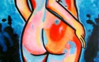 Pictura Abstract " Nude at night"