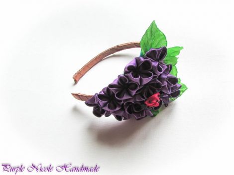 Liliac - cordeluta flori satin
