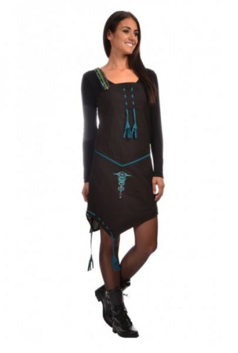  Rochie asimetrica tip sarafan 