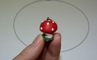 Set colier si cercei cu ciupercute