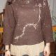 Bluza cu volan voal "BROWN 1"- REZERVAT