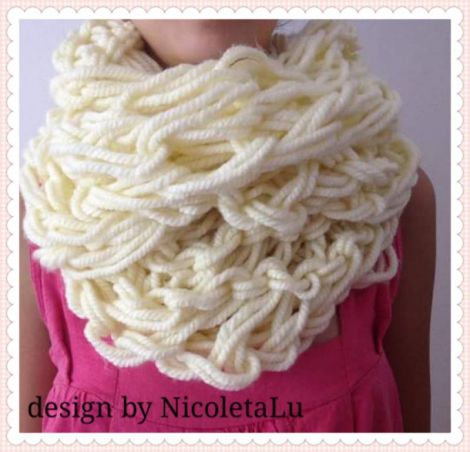 Fular guler crochetat