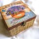 Cutie din lemn -lavanda - 
