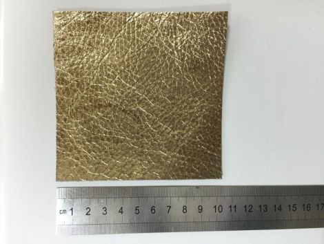 Piele naturala aurie 10x10