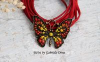 Pandantiv "Red butterfly"