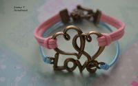 Bratara Love si doua Inimi 