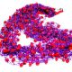 Colier crosetat Purple and Red 