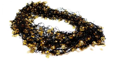 Colier crosetat Black and Yellow