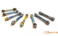 Margele de hartie tubulare cu coroana 40mm