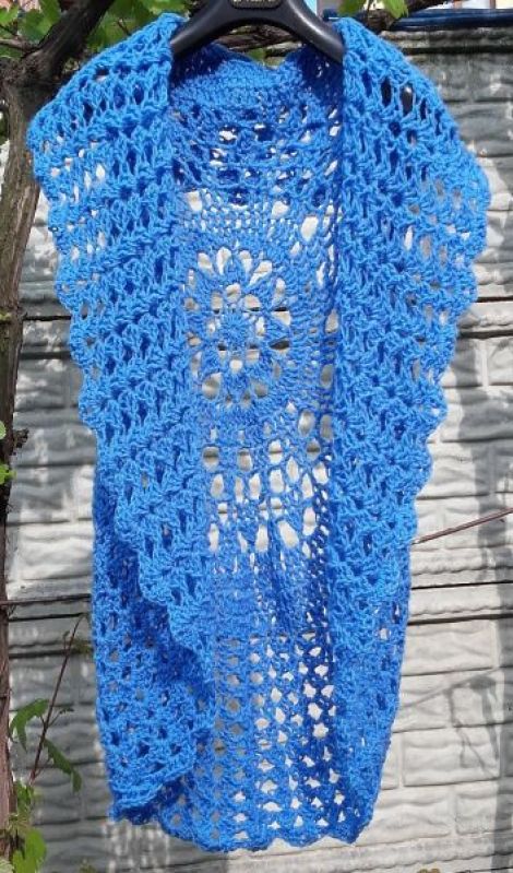 Bolerou bleu lung