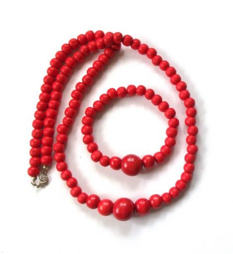 Set lemn rosu 713