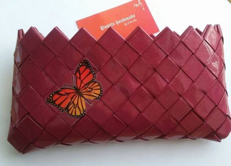Geanta din hartie plastificata model "Fluture"