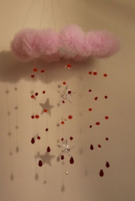 Carusel decorativ roz