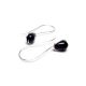 Cercei sarma argintata si black onyx mic