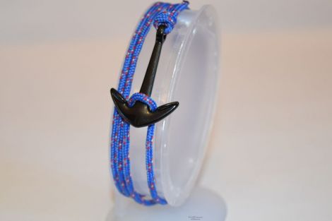 Bratara nautica din paracord cu ancora - model 7