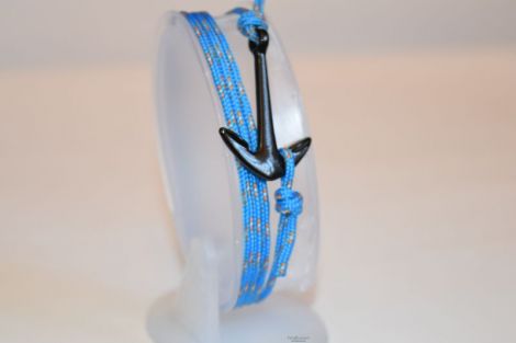Bratara nautica din paracord cu ancora - model 6